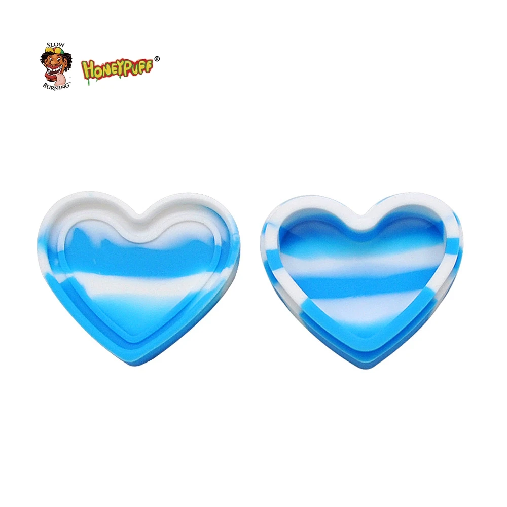 HONEYPUFF LOVE Heart Shape Wax Oil Jar 18 ML Volume FDA Silicone Container Big Nice Love Portable Size | Дом и сад