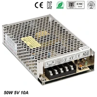 best quality 5v 10a 50w switching power supply driver for led strip ac 100 240v input to dc 5v free shipping