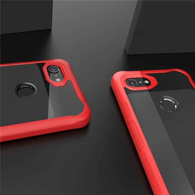 Для Google Pixel 3a/3a XL Обложка кожаный чехол Гибридный ТПУ Рамка прозрачный ПК задняя