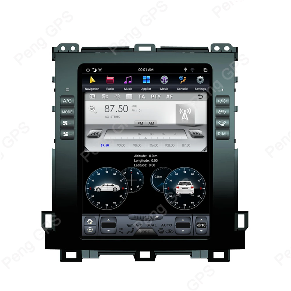 Автомобильный GPS навигатор для Lexus GX470 Android 9 0 Toyota Land Cruiser Prado 120 мультимедийный DVD