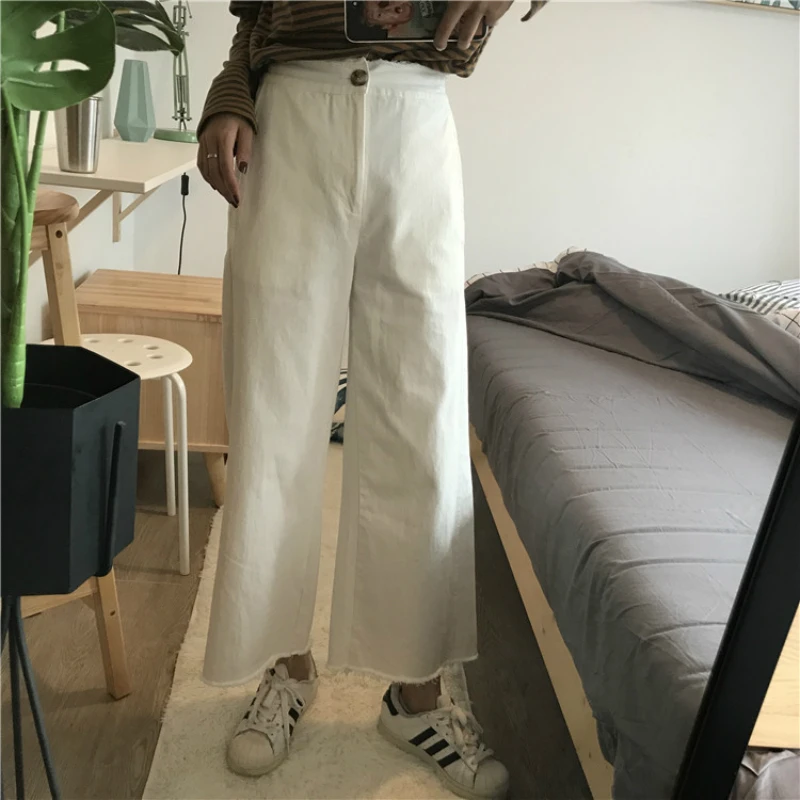 Повседневное хлопок Прямо Для женщин Джинсы для Pantalones vaqueros Mujer Модные свободные