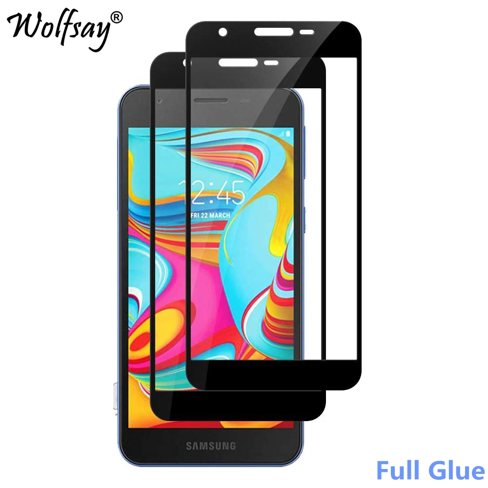 

1PCS Full Glue Screen Protector for Samsung Galaxy A2 Core Tempered Glass Full Cover for Samsung A2 Core 5" 9H 2.5D Premium Film