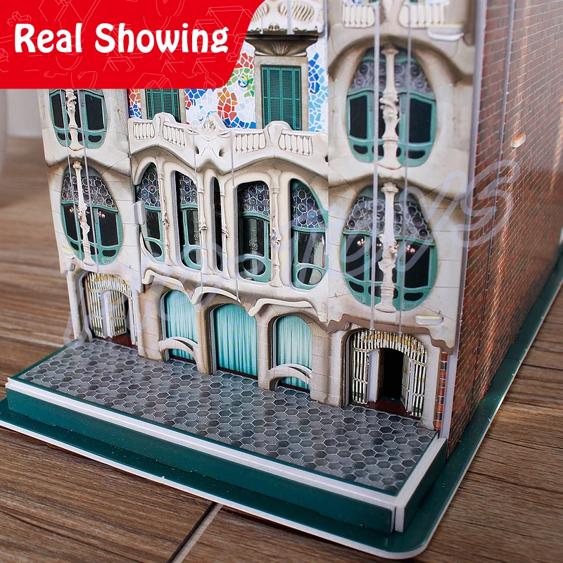 Новое поступление подарок пазлы CASA BATLLO 3D знаменитая конструкция игровое