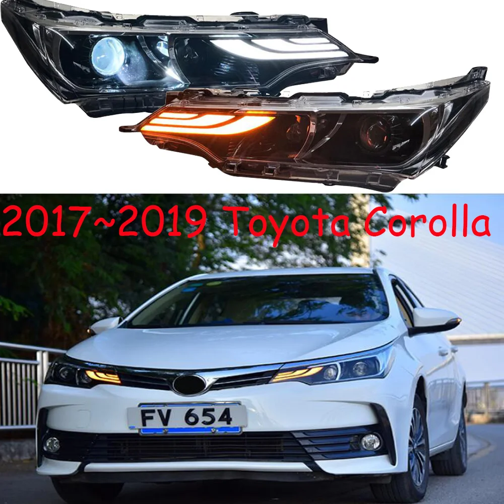 Автомобильный Стайлинг для Corolla головной светильник 2017 2018 2019 год altis бампер