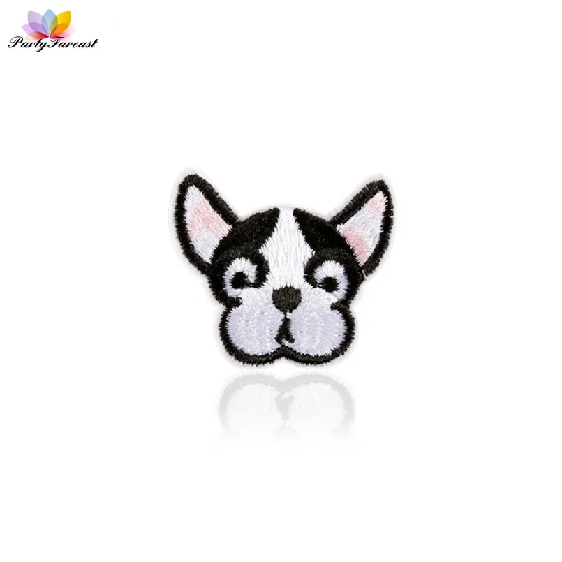 PF мультфильм Пластыри Симпатичные Собаки Кошки Вышивка утюг на патч для Одежда