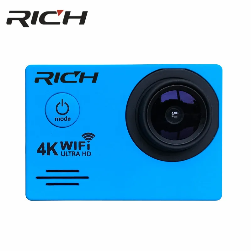 Экшн камера RICH DVSJ700 Wi Fi Ultra HD 4K 30 м для подводной съемки занятий спортом на открытом