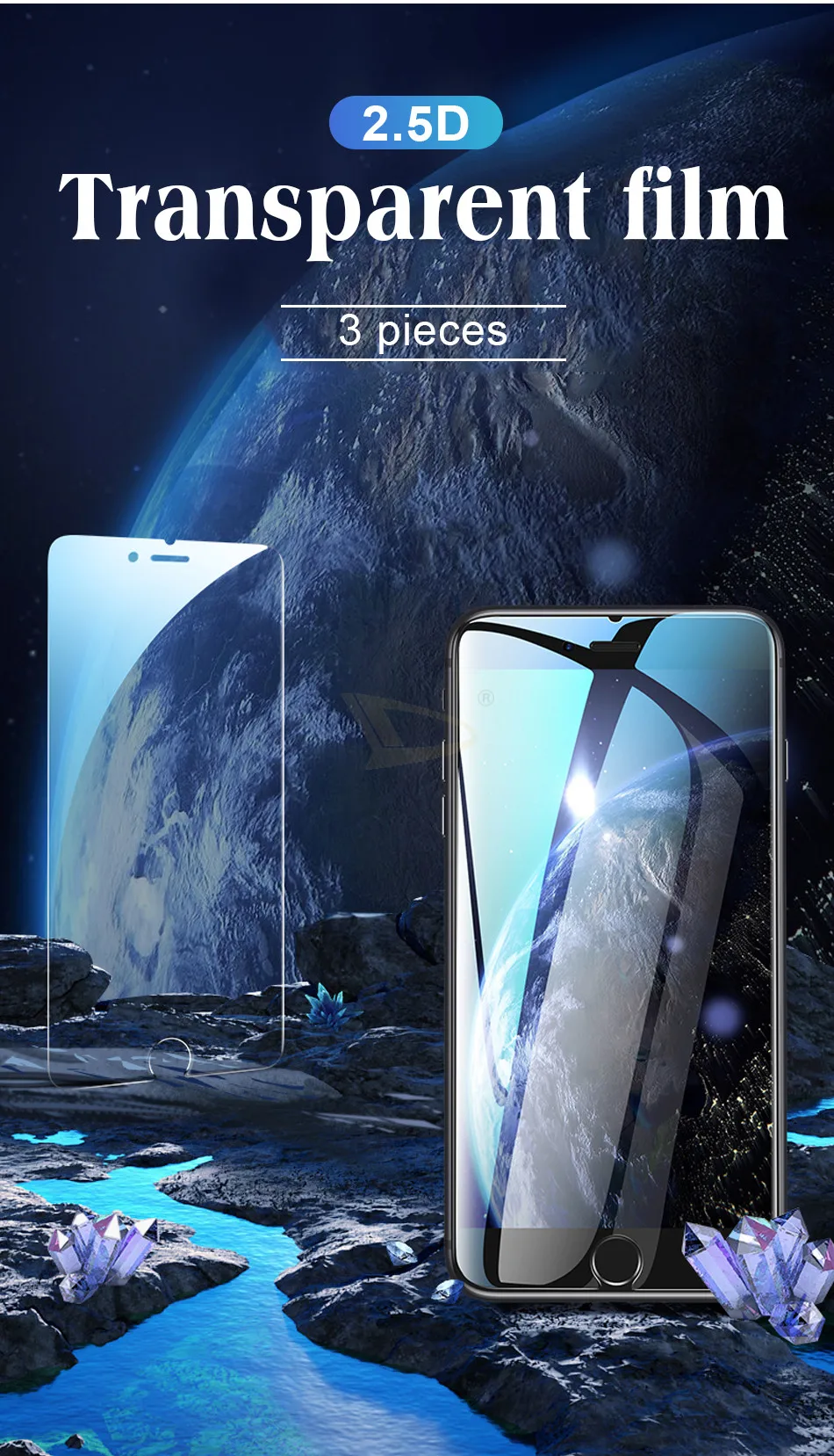 3 шт полное покрытие защитное стекло для IPhone XR XS Max X 8 7 6 Plus Защитная пленка для экрана для IPhone 8 7 6 6s Plus закаленное стекло