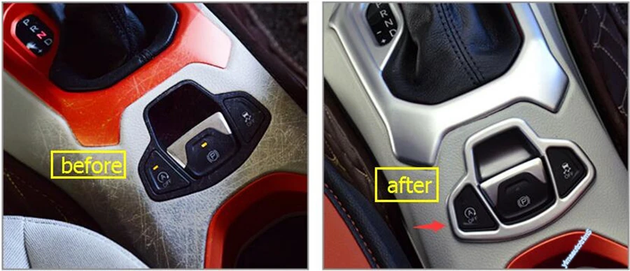 Lapetus Electronic Handbrake Hand Brake Parking Cover Trim Fit For Jeep Renegade 2015 2016 2017 2018 / ABS | Автомобили и