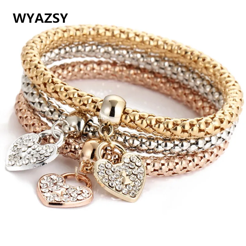 3 шт./комплект Женские многослойные браслеты с кристаллами|bracelets for|bracelets for