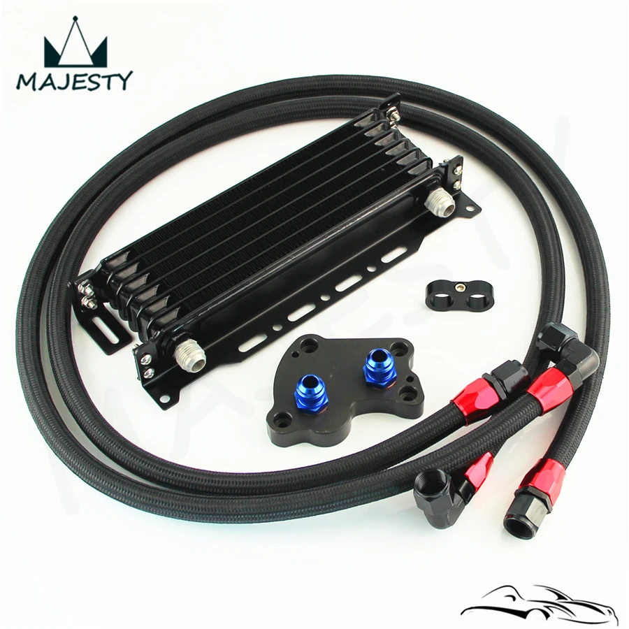 Подходит для B MW Mini Cooper S R53 7 рядный масляный охладитель w/кронштейн + фильтр