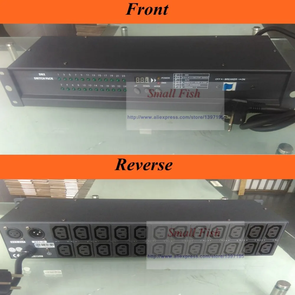 Pack de commutateur d'alimentation DMX 24 canaux, 2 pièces/lot, 24 canaux, pour Dj professionnel, Disco, éclairage de scène, spectacles