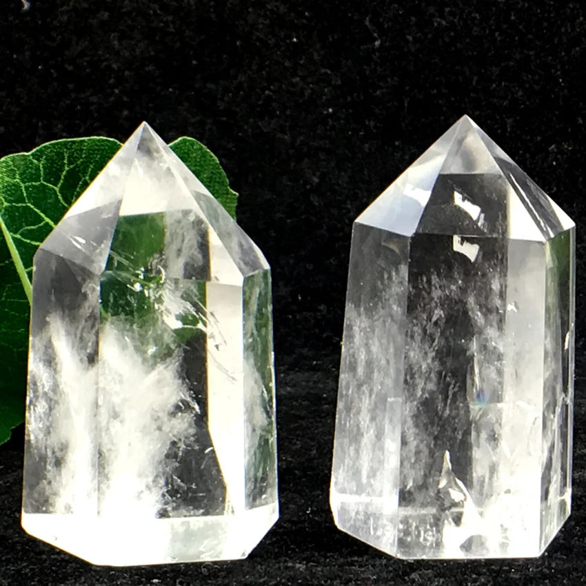

Natural clear gem obelisk crystal wand point healing provide energy Home & Wedding & office decor