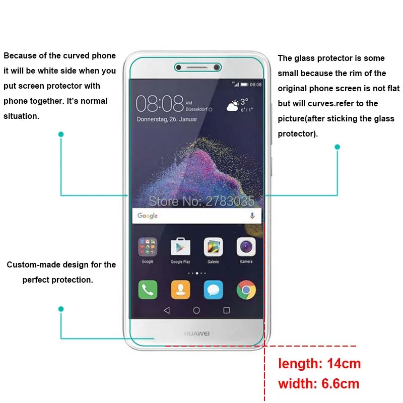 10 шт./лот для Huawei P9 Lite (2017) 5 2 &quotновая твердость 9H 2.5D ультра-тонкая закаленная