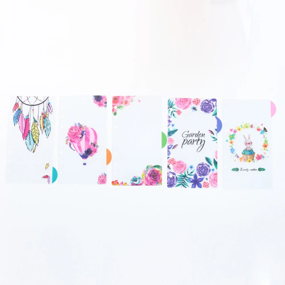 Оригинальный творческий мультфильм 6 отверстий ПВХ Индекс Набор разделителей