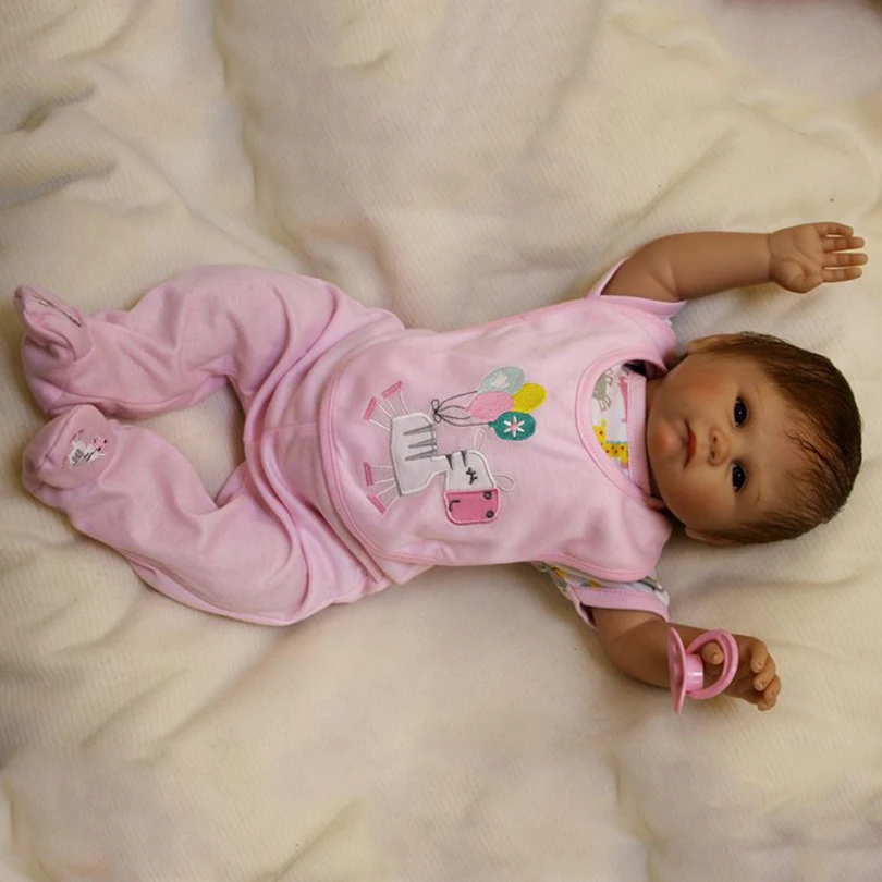 Детские подарки на день рождения 50 см имитация новорожденных с хлопковым нарядом