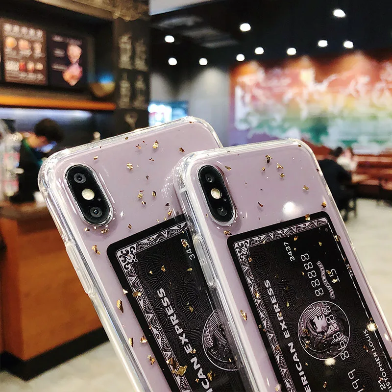 Luxury Gold Foil Bling Case For iPhone X XS Max XR Phone Cases Soft TPU Cover 7 8 6 6s Plus Glitter Fruit Cherry |