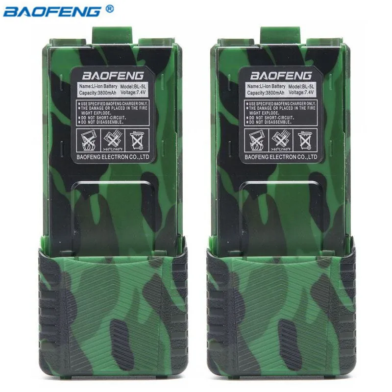 Оригинальный аккумулятор большой емкости BAOFENG UV-5R 7 4 В 3800 мАч литий-ионный для