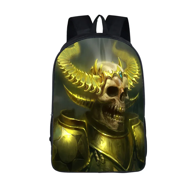 Рюкзак Rock Cold Skull, школьная сумка в стиле аниме, Мультяшные рюкзаки, Детская мода, рюкзак для ноутбука, рюкзак для путешествий для мальчиков-подростков - Цвет: Skull Backpack 10