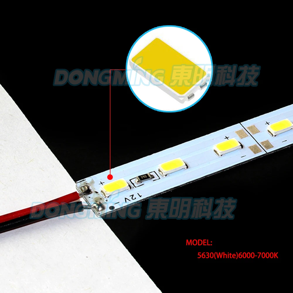 36 светодиодов 50 см LED luces бар свет 5630 с мужской женский подключения белый/теплый