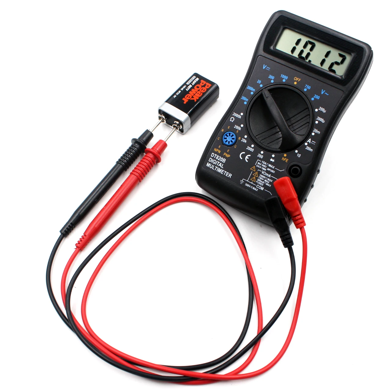 WHDZ DT820B Мини цифровой мультиметр с защитой от перегрузки вольтметр Ампер Ом