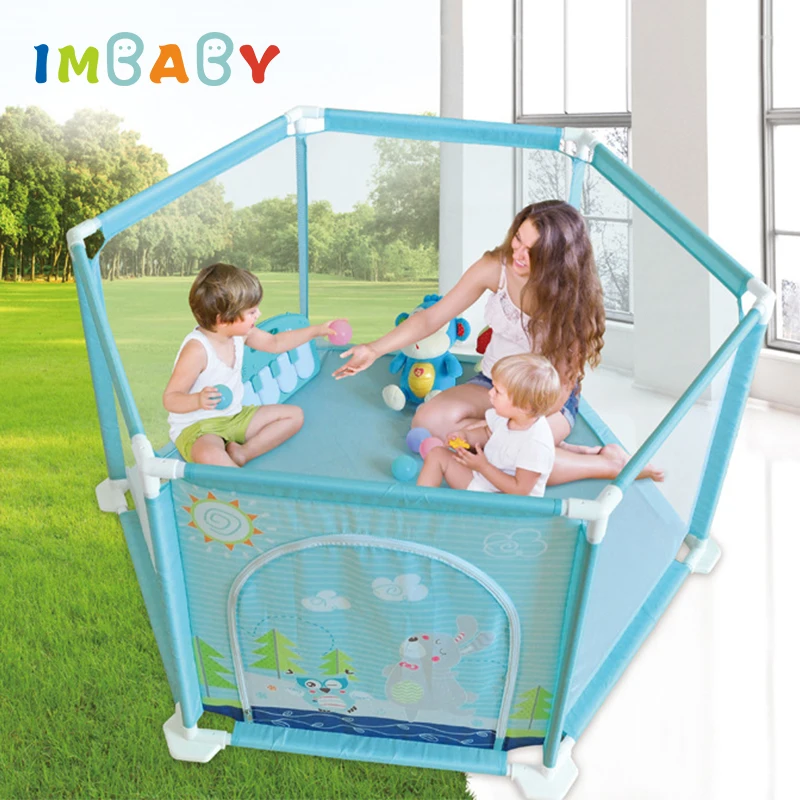 IMBABY детские манежи Арена мяч бассейн безопасный BPA материал Защитные барьеры Play