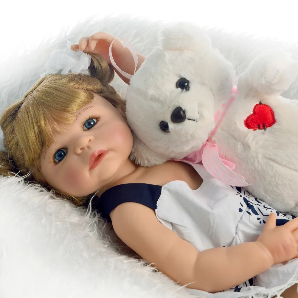 Силиконовая кукла bebes reborn Princess girl Baby виниловая для новорожденных живая Кукла Reborn