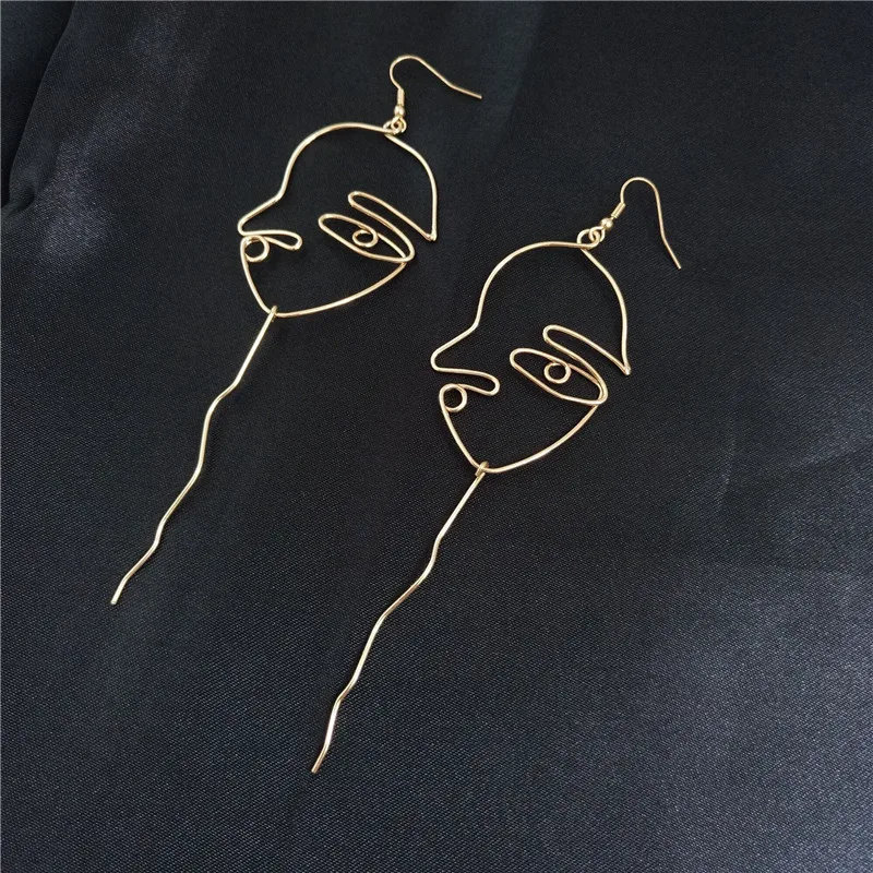 Бесплатная доставка модные женские ювелирные изделия длинные серьги полые