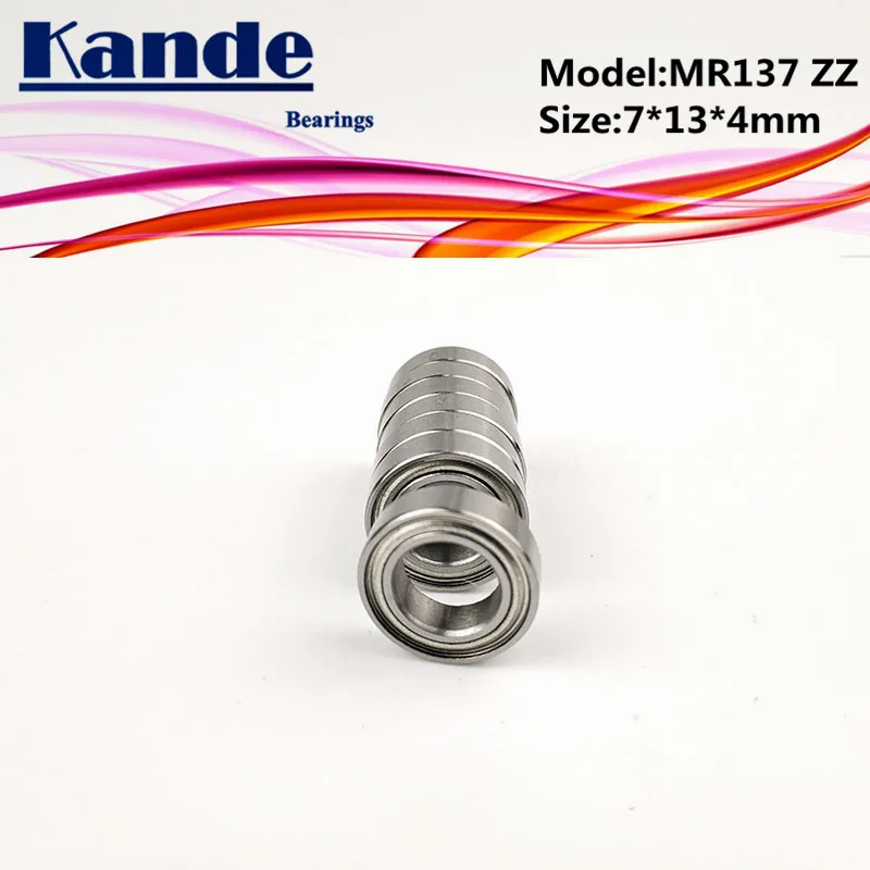 10 шт. Миниатюрные шарикоподшипники Kande MR137ZZ 7x13x4 MR137 MR137|Валы| |