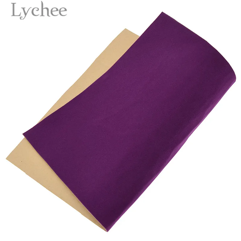 11 Lychee 29x21 см A4 самоклеющаяся бархатная ткань высокого качества, одноцветная ткань, сделай сам, контактная бумага для ювелирных изделий, ящик - Цвет: 11