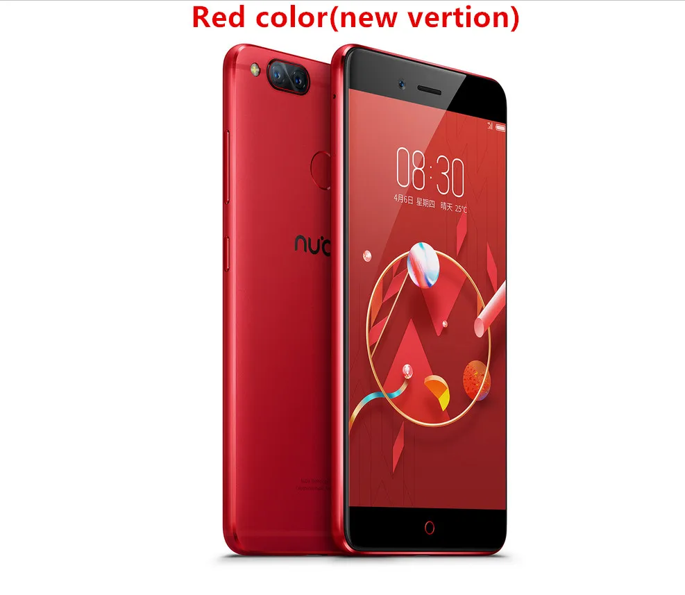 Мобильный телефон zte Nubia Z17 mini LTE 4G, 4 ГБ/6 ГБ ОЗУ, 64 Гб ПЗУ, 5,2 дюймов, четыре ядра, двойная камера заднего вида, 13 МП+ 13 МП, отпечаток пальца, NFC