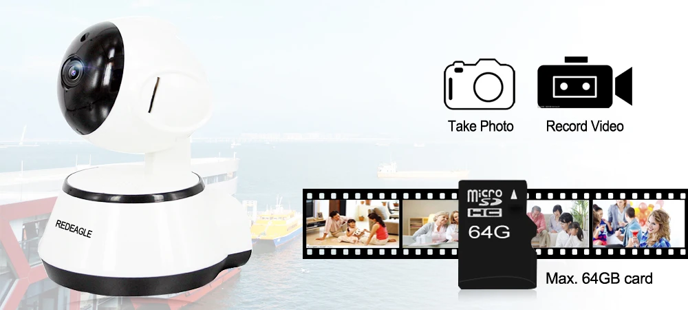 HD 720P беспроводная WiFi IP Сетевая камера видеонаблюдения ночного видения Двухсторонняя Аудио Сигнализация обнаружения движения P2P монитор младенца с tf-картой