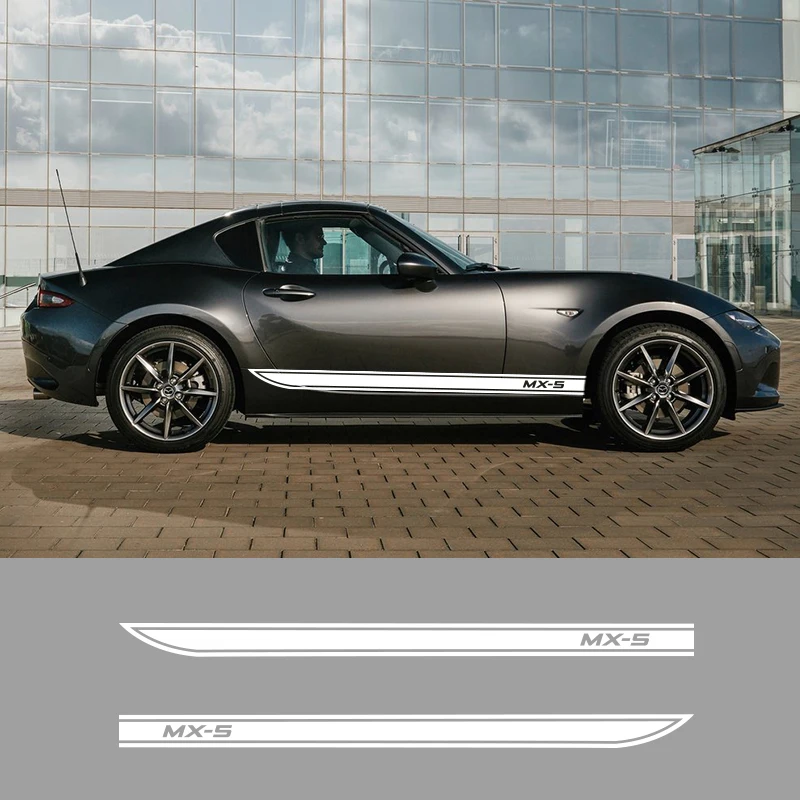 2 шт. Стайлинг автомобиля дверь боковая юбка полосы Авто кузов наклейки