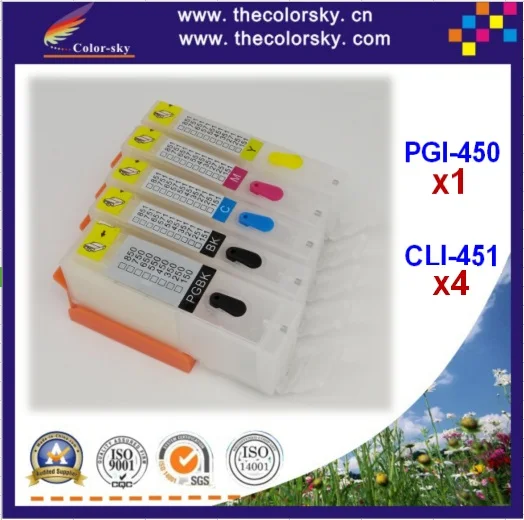 (RCC450 5) многоразовый картридж с чернилами для Canon PIXMA MG5440 ip7240 MG 5440 ip 7240 PGI 450|ink cartridge|ink