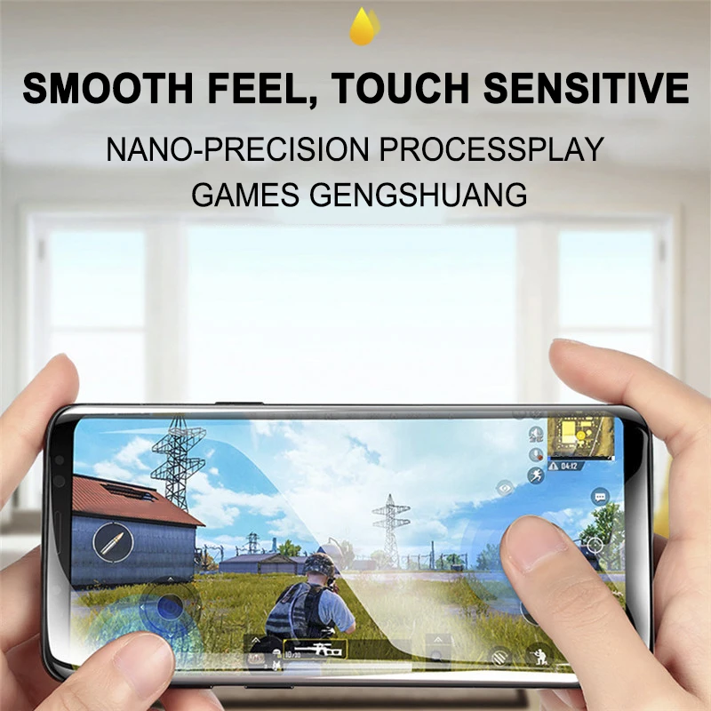 6D полное покрытие для Samsung Galaxy S8 S9 Примечание 8 9 Экран Защитная пленка плюс мягкий