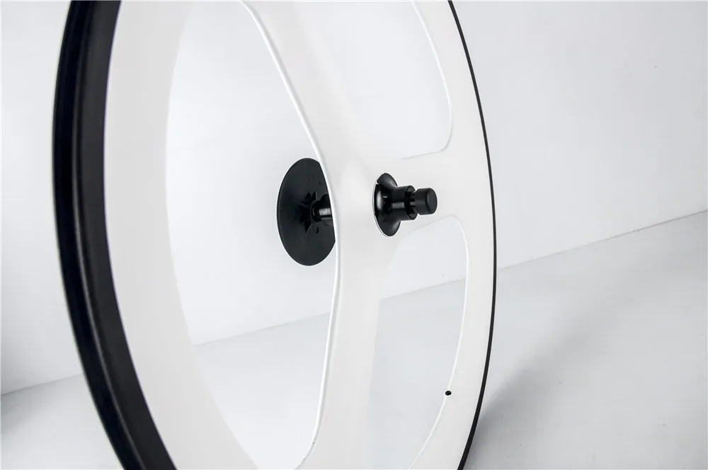 Бесплатная доставка 88 мм клинчер углеродные трековые велосипедные колеса белая