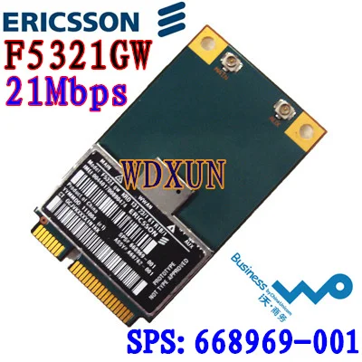 Hs2350 Ericsson F5321GW F5321 hспа + 3G UMTS WWAN A GPS Mini PCIe Modul NEU H4X00AA 668969 001|hspa module| |