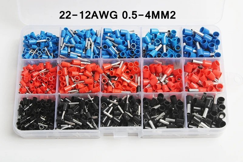 1065 шт./компл. 3 цвета 22 ~ 12AWG обжимной разъем для проводов Изолированный Шнур