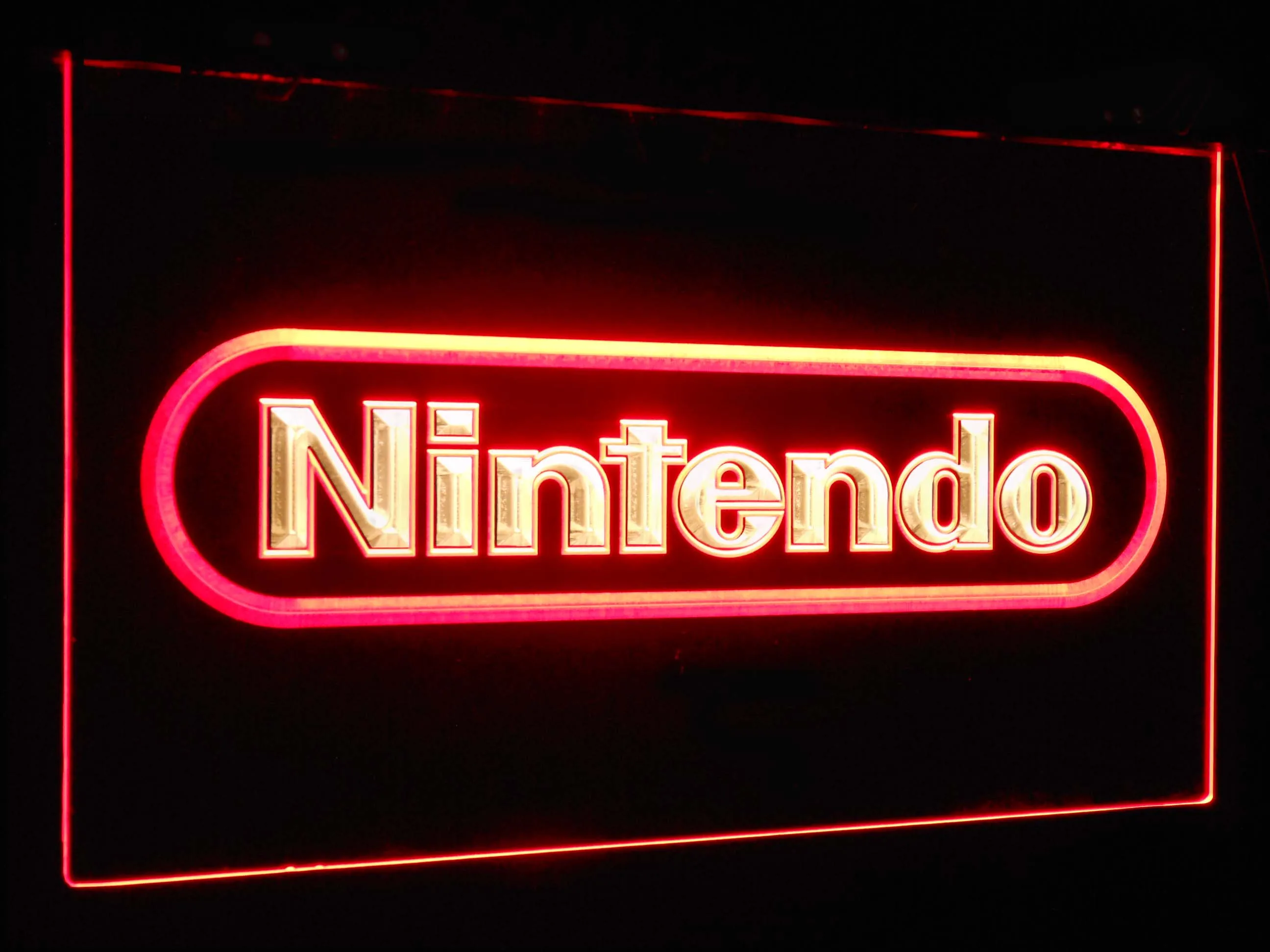 Red and Yellow Nintendo видео игровая комната бар украшения подарок двойной цвет светодиодный неоновый светильник вывески st6-e0021 - Цвет: Red and Yellow
