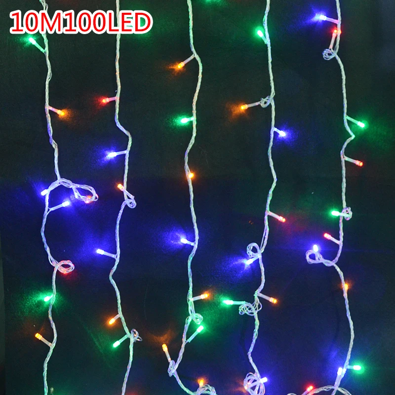 Светодиодная гирлянда 10 м RGB 100 светодиодов|fairy lights|string lightsled string lights |