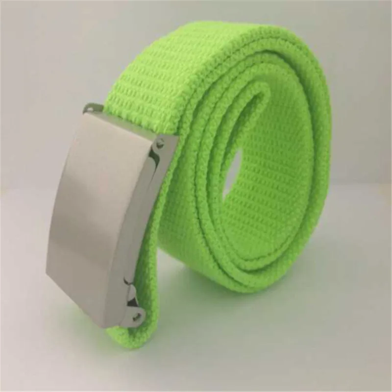 Новое поступление разноцветные ремни 110 см унисекс ремень из хлопчатобумажной