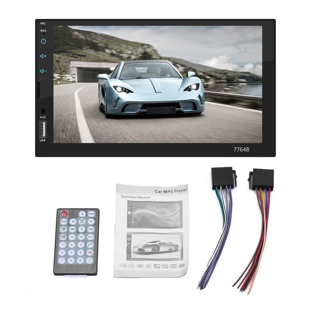 " 2DIN 7018B автомобильный MP5 MP3 плеер Bluetooth Сенсорный экран стерео fm-радио HD сенсорный экран Поддержка камеры заднего вида дропшиппинг