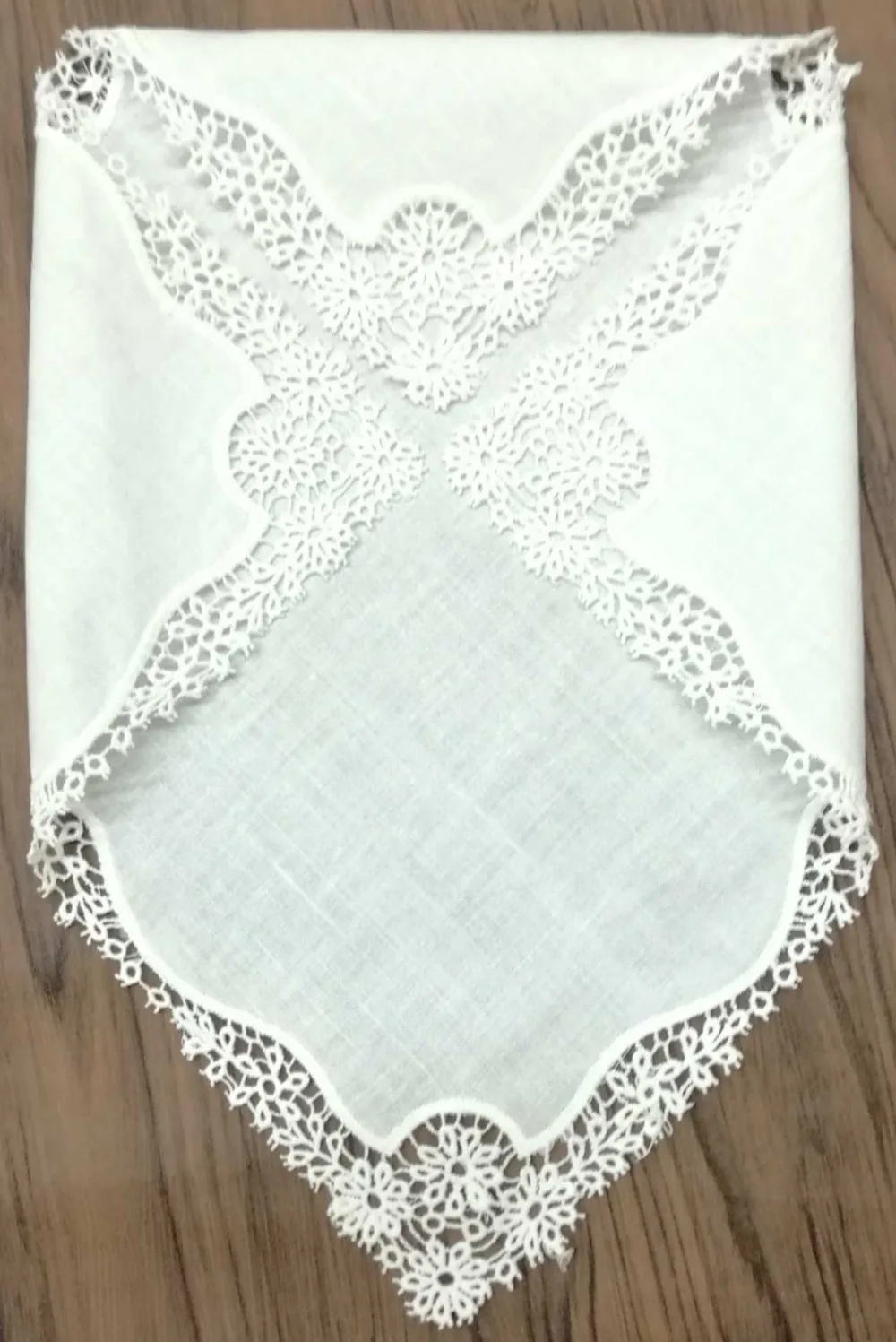 Набор из 12 модных дамские платки свадебные носовые Hanky Linen Daisy вязаный крючком
