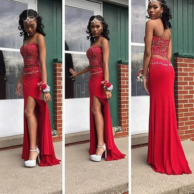 Vestidos De Baile Милая Vestio Longo Сплит Сторона Русалка платья для выпускного вечера