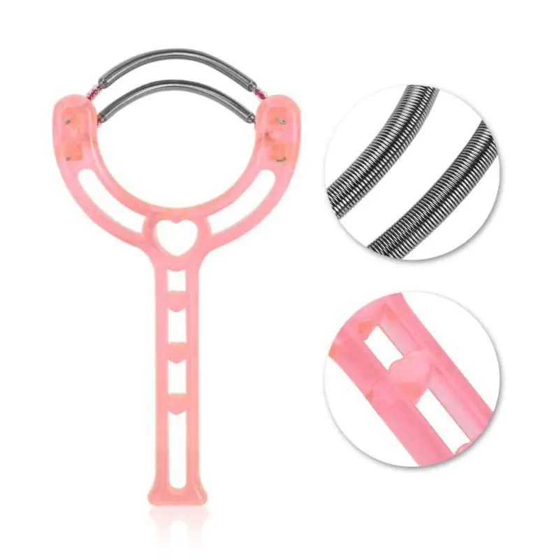

1pc Manual Safety Plastic Spring Stick Facial Hair Epilator Face Hair Removal Device Facial Hair Epilator for Women Random Color