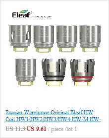 [RU/ES] 5/10 шт. Eleaf линия голов EC 0.3ohm/0.5ohm для атомайзера ijust 2/ijust s/melo 2/melo3 iJust2 спираль головы EC для электронной сигареты