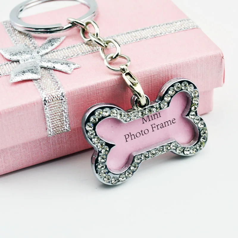 2 шт./лот Подвеска из горного хрусталя металлическая фоторамка брелок сделай сам