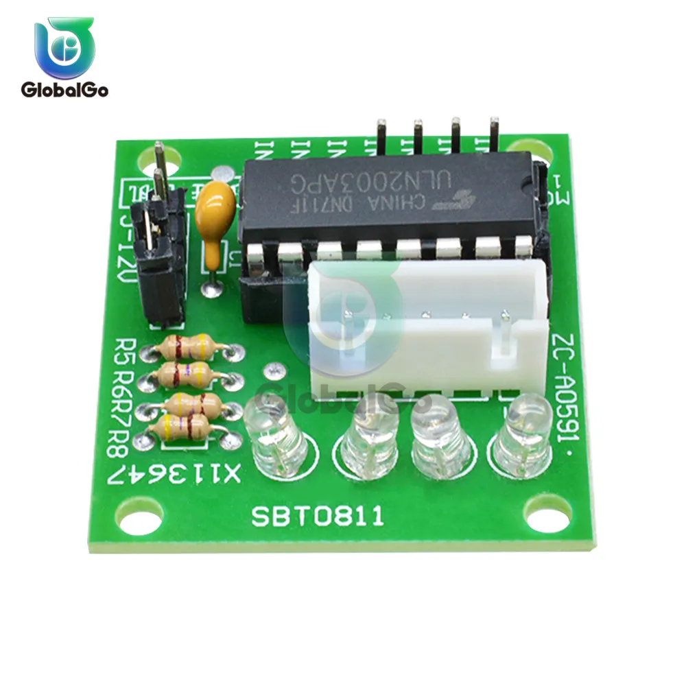ULN2003 Мини шаговый двигатель постоянного тока 28BYJ-48 DC5V DC12V 4 фазы DC редукторный шаговый двигатель ULN2003 драйвер платы для Arduino DIY Kit - Цвет: ULN2003