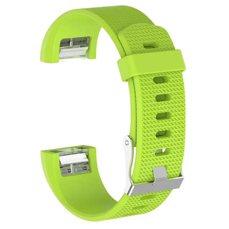 Lemon Green ALLOYSEED мягкий силиконовый браслет ремешок Смарт часы ремешок замена Smartwatch для Fitbit заряд 2 - Цвет: Lemon Green
