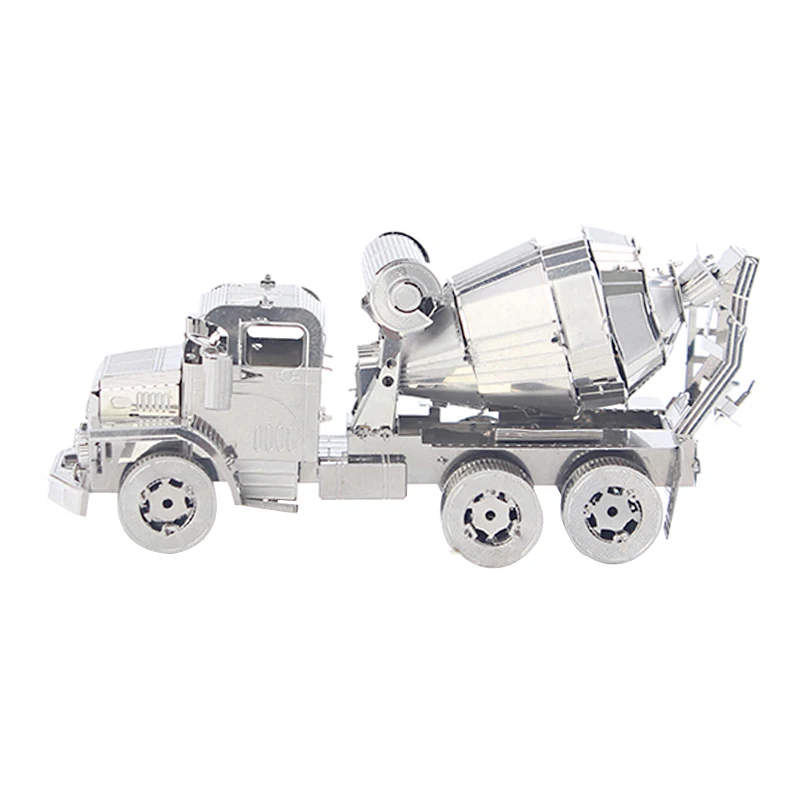 3D металла бетоносмеситель DIY Machineshop грузовик модели развивающие игрушки