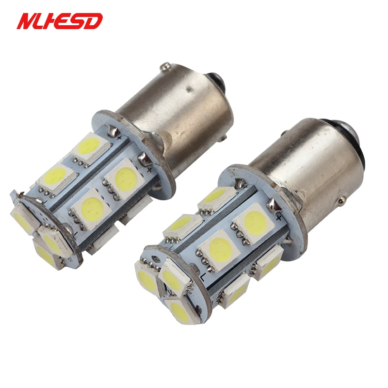 10X1156 BA15S 1157 BAY15D P21W BA15D 13Led 5050 Автомобильные светодиодные указатели поворота